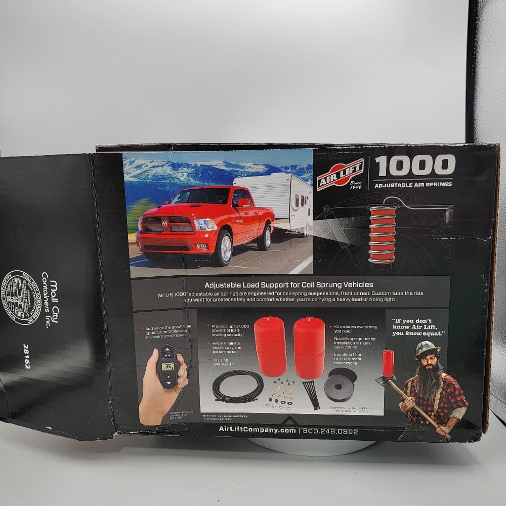 Air Lift 1000 Adjustable Rear Air Spring Load Support Kit – Used - Picture 4 of 11
